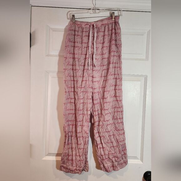 Victoria's Secret Pink Drawstring Pajama Pants has some discoloration/wa… - Picture 1 of 4